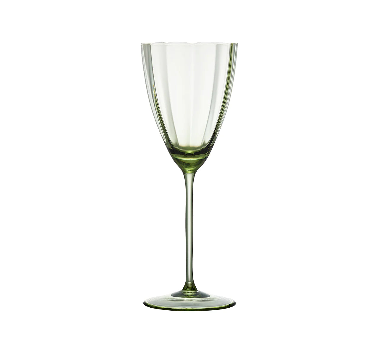 Luna Wine Glass in Green, Set of 4