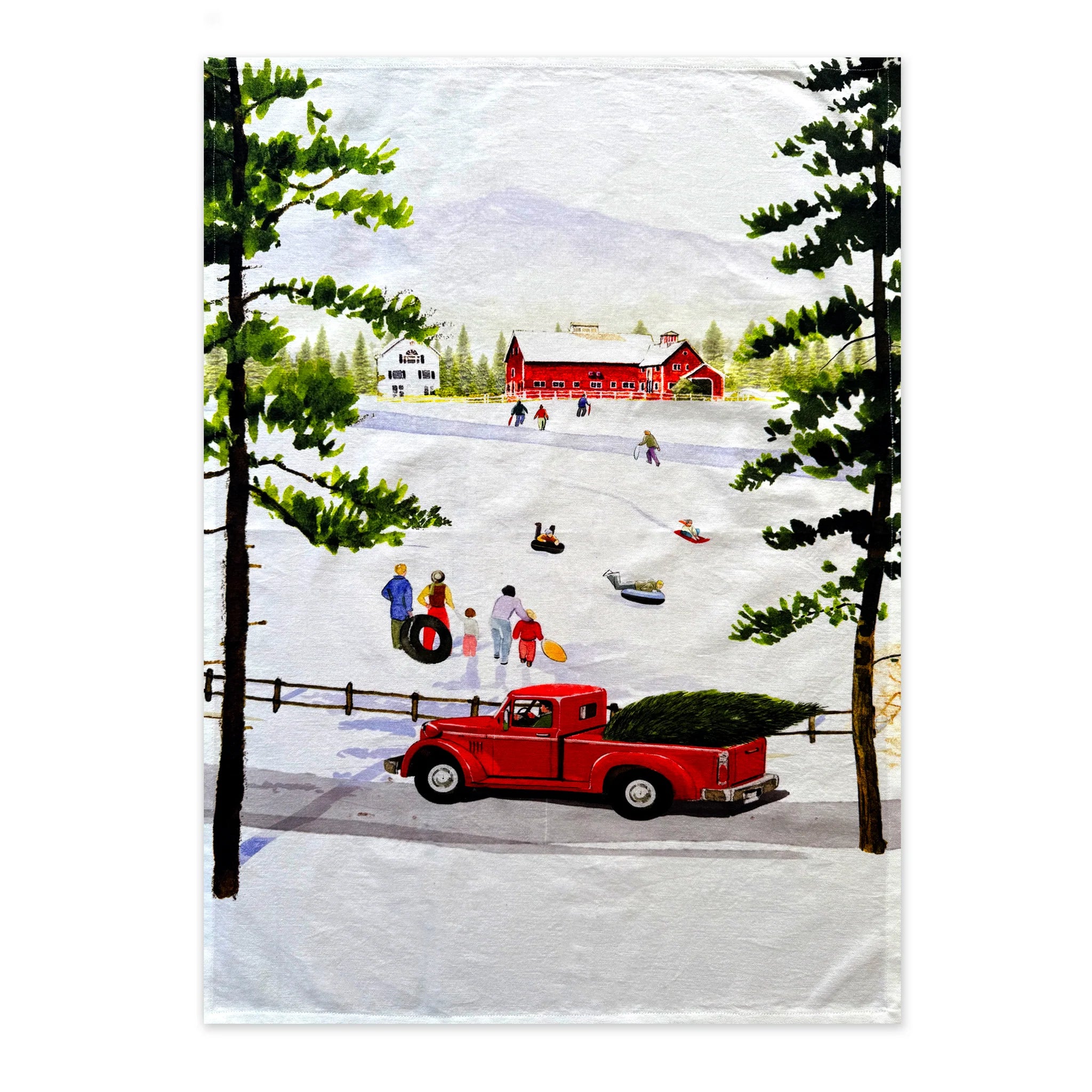Caskata by Felix Doolittle Winter Wonderland Kitchen Towels, Set of 2 Asst