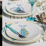 Elba's Fish Spiked Fin Salad Plate
