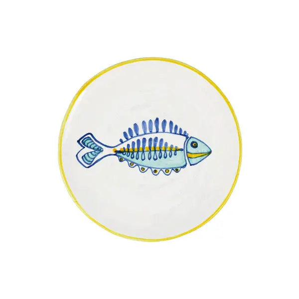 Elba's Fish Lined Fin Salad Plate
