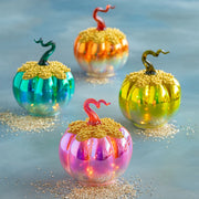 Lighted Pavé Pumpkins, 7.5"