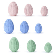 Basket Weave Easter Eggs Assorted, Set of 3