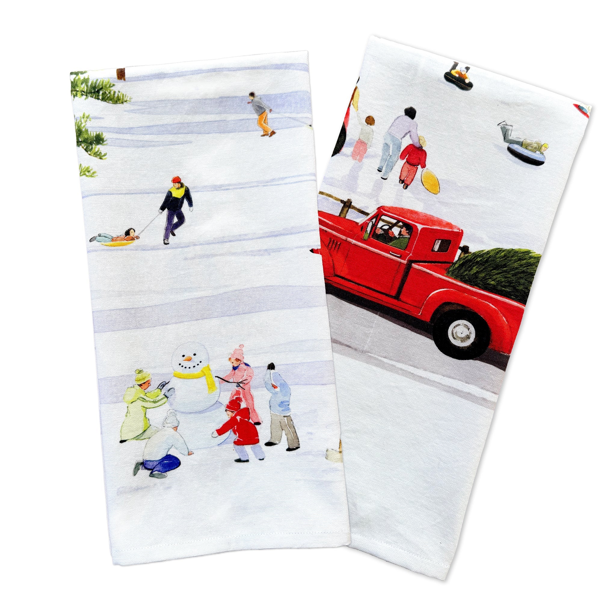 Caskata by Felix Doolittle Winter Wonderland Kitchen Towels, Set of 2 Asst