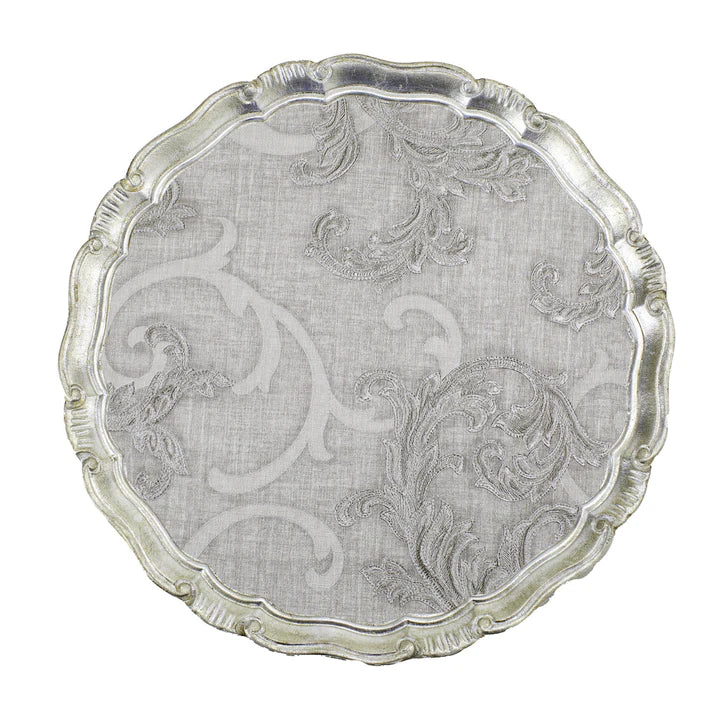 Florentino Damask Wooden Tray/Charger (More sizes)