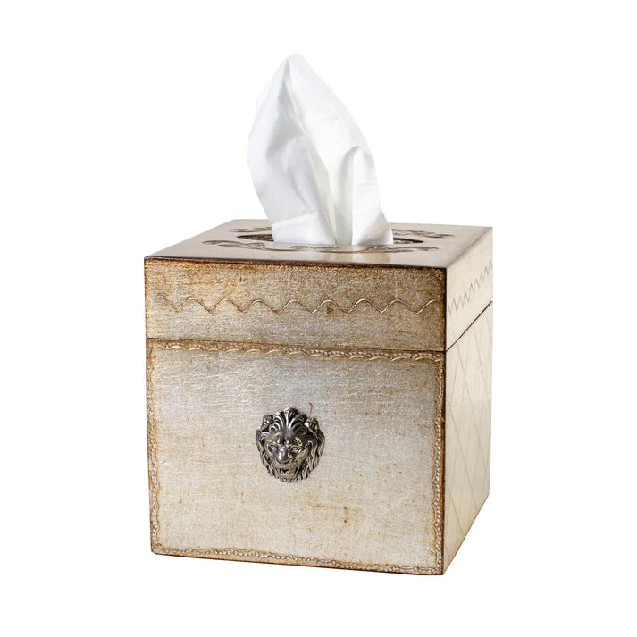 Florentino Leone Wooden Tissue Box Cover