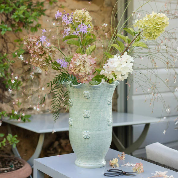 Giardino di Fiori Celadon Tall Vase
