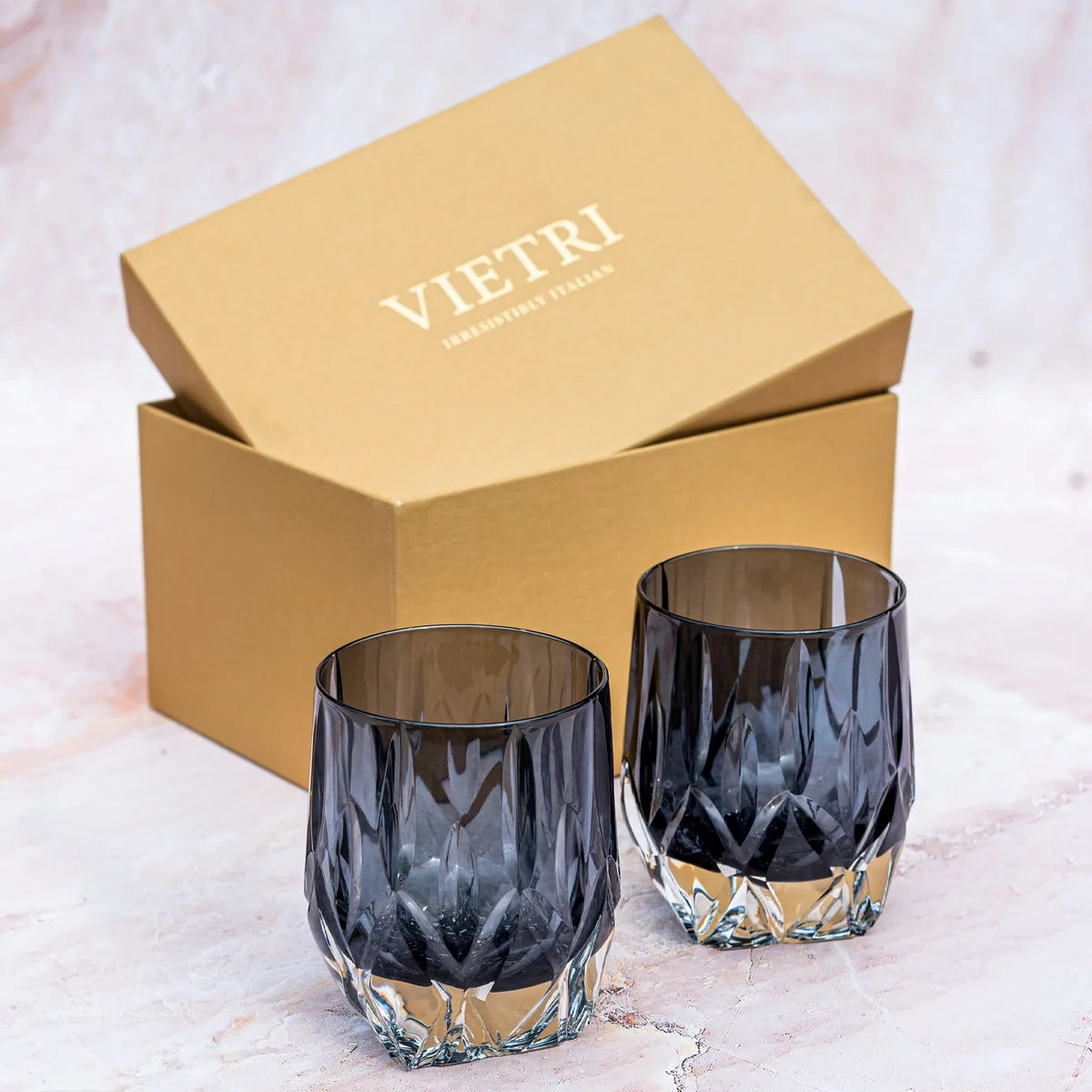 Gemma Onyx Double Old Fashioned , Set of 2