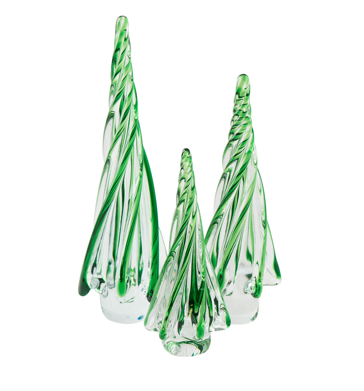 Holiday Glass Green Trees, More sizes