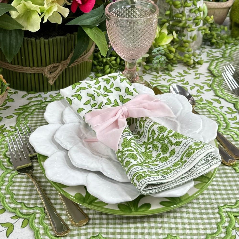 Green Leaves - Napkin, Set of 4