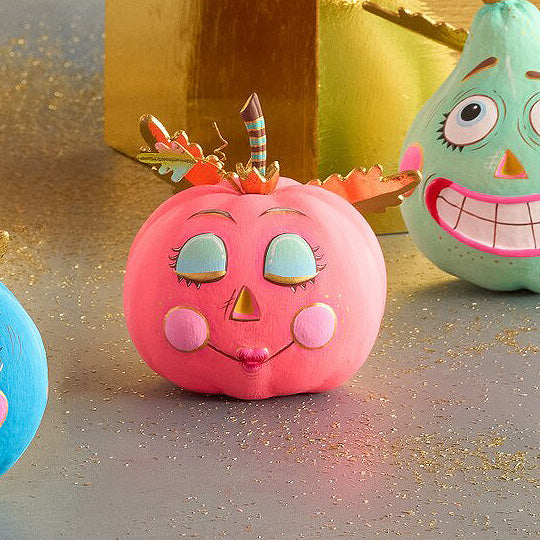 Glitterville Pumpkin Pixies Tabletop, 6 Asst