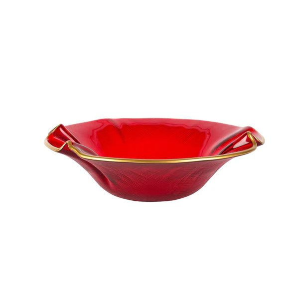 Holiday Glass Ruffled Bowl, More sizes