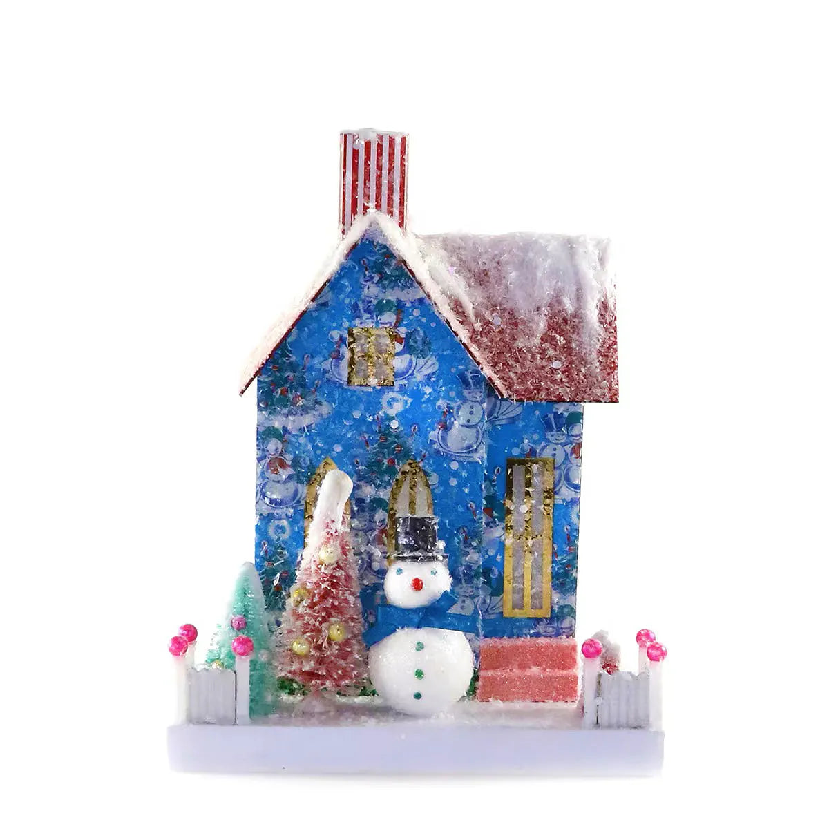 Retro Snowman Abode House