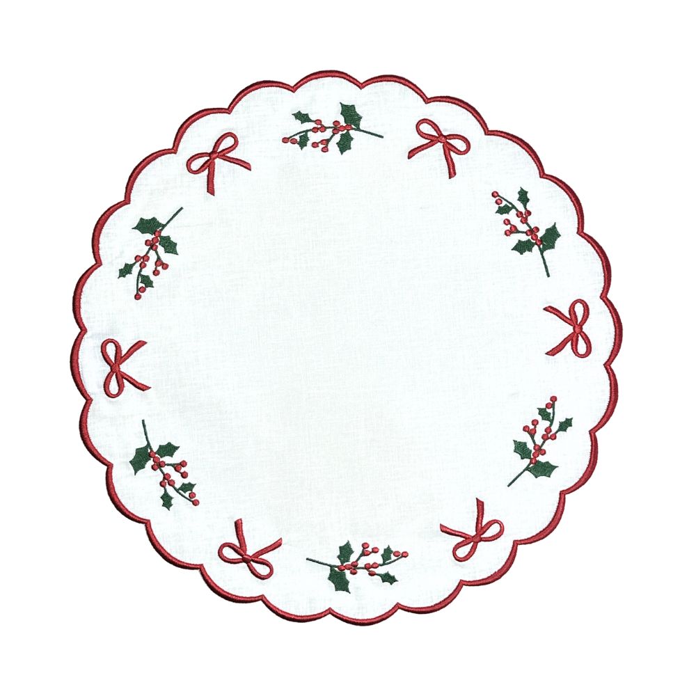 Studio Collection: Holly & Bows - Placemat, Set of 4