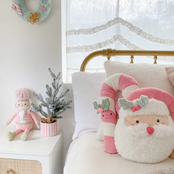 Pink Santa Pillow