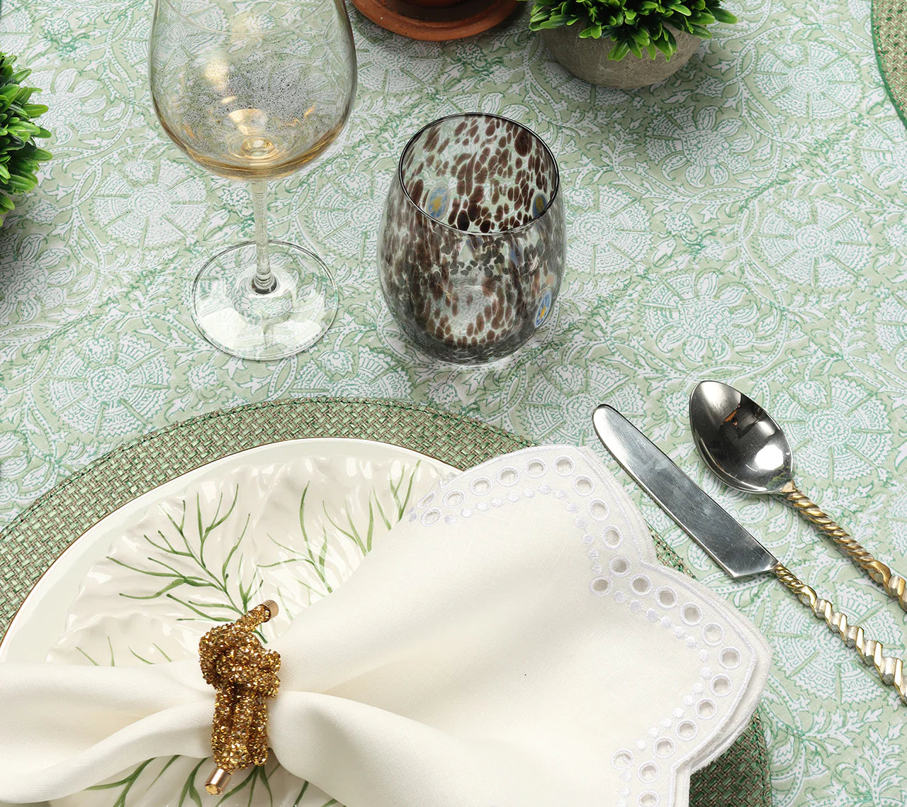 Provence Tablecloth in Mint