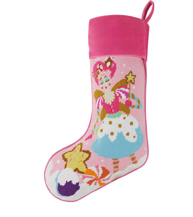 Sugar Plum Needlepoint Stocking