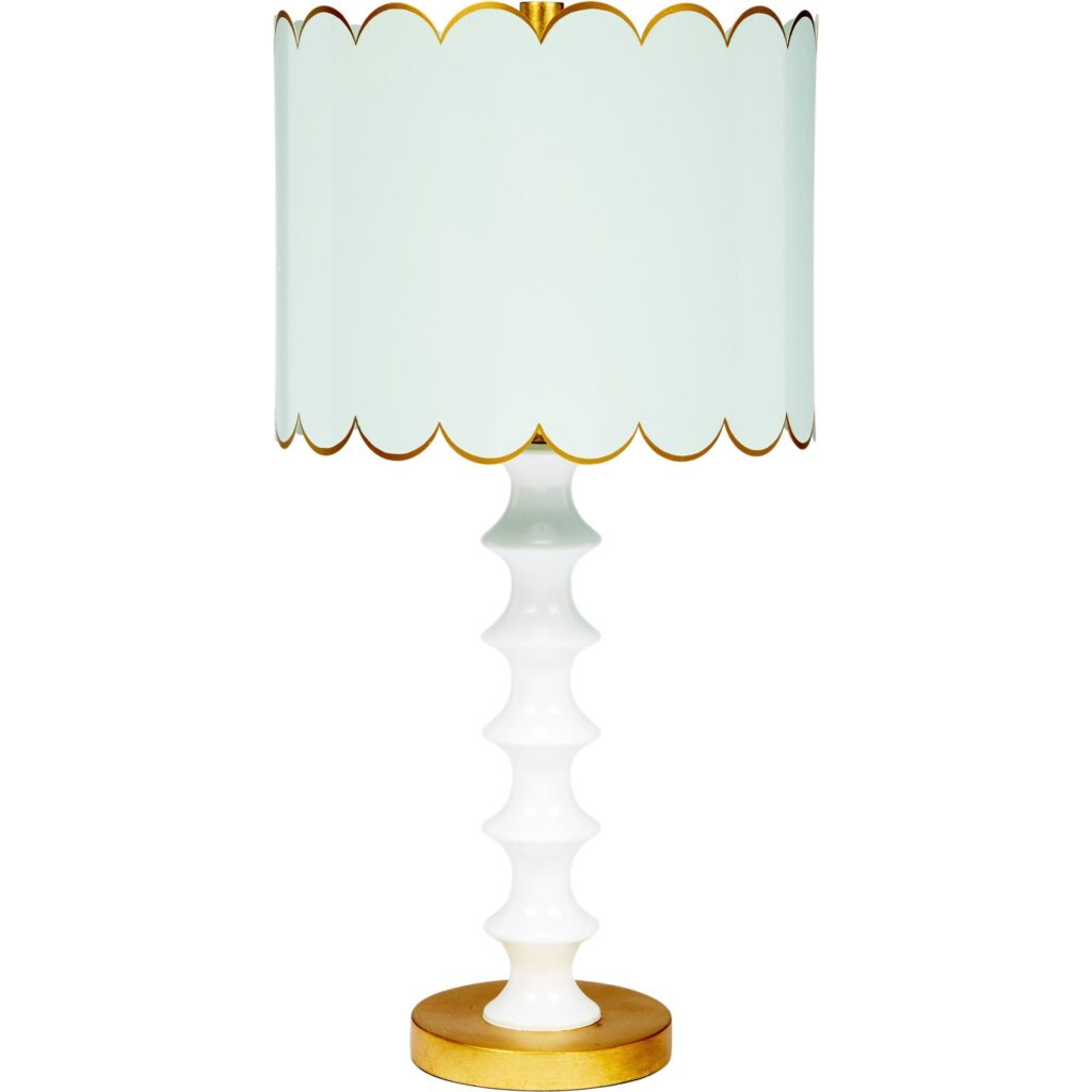 Eloise Table Lamp with Scalloped Shade