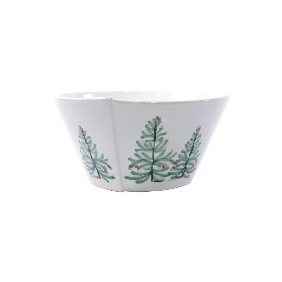 Vietri Lastra Holiday Medium Stacking Serving Bowl