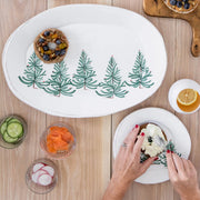 Vietri Lastra Holiday Small Oval Platter