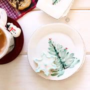 Vietri Lastra Holiday Canape Plate, Set of 4