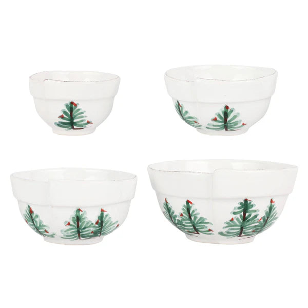 Lastra Holiday Assorted Prepping Bowls, Set of 4