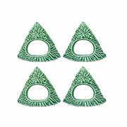 Lastra Holiday Green Figural Napkin Rings, Set of 4