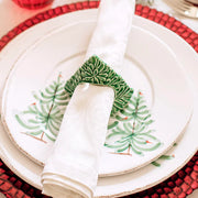Lastra Holiday Green Figural Napkin Rings, Set of 4