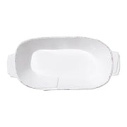 Lastra White Medium Oblong Au Gratin
