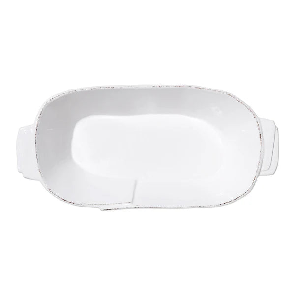 Lastra White Medium Oblong Au Gratin
