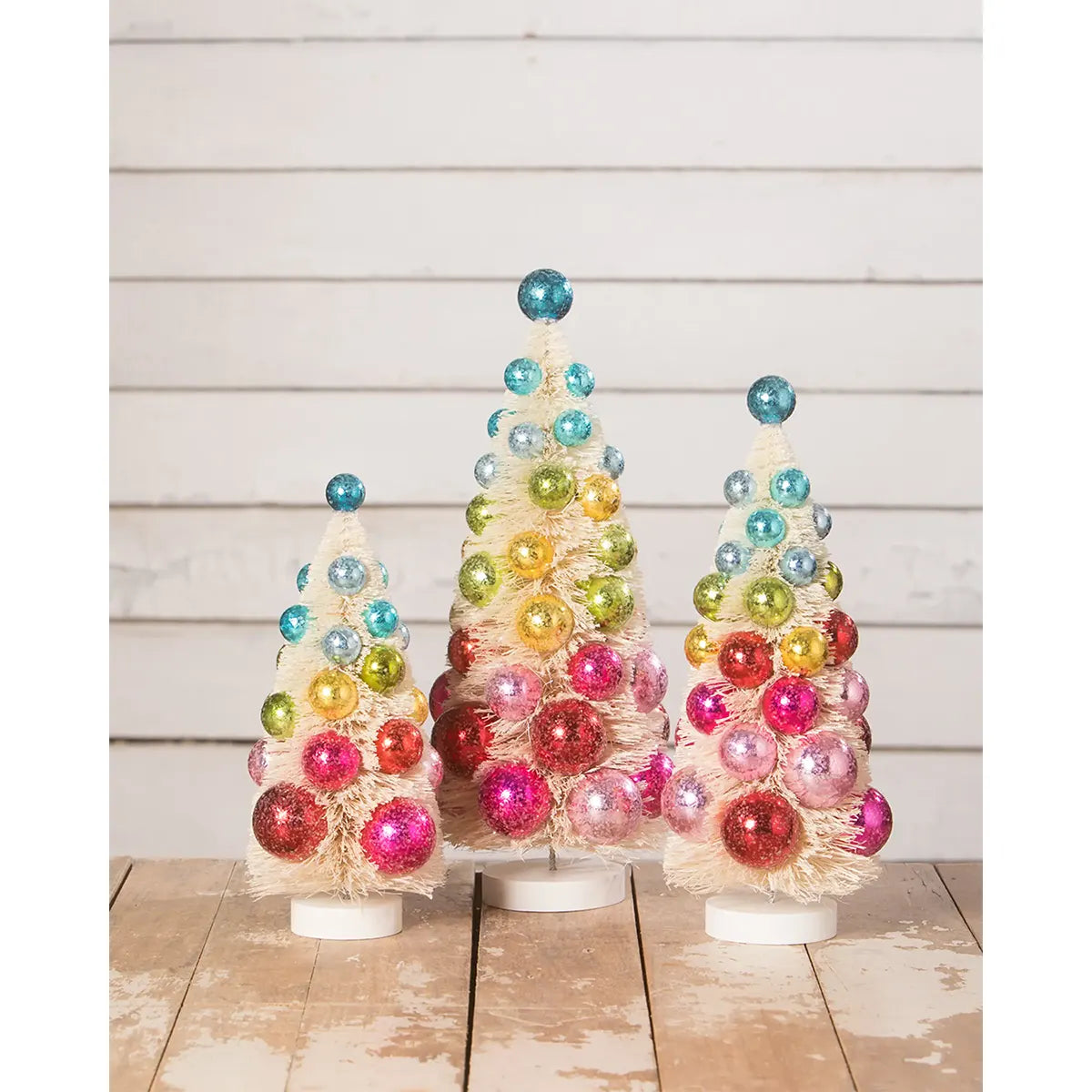 Bright Hues Polka Dot Trees, Set of 3