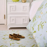 Petal Garden Aqua Floor Mat, More Sizes