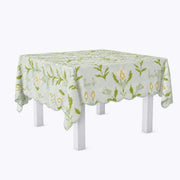 Petal Garden Aqua Square Game Tablecloth