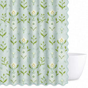 Petal Garden Aqua Shower Curtain, New!