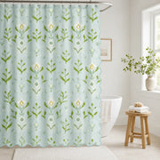 Petal Garden Aqua Shower Curtain, New!