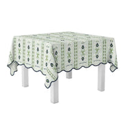 Rosemary Stripe Lagoon Square Game Tablecloth