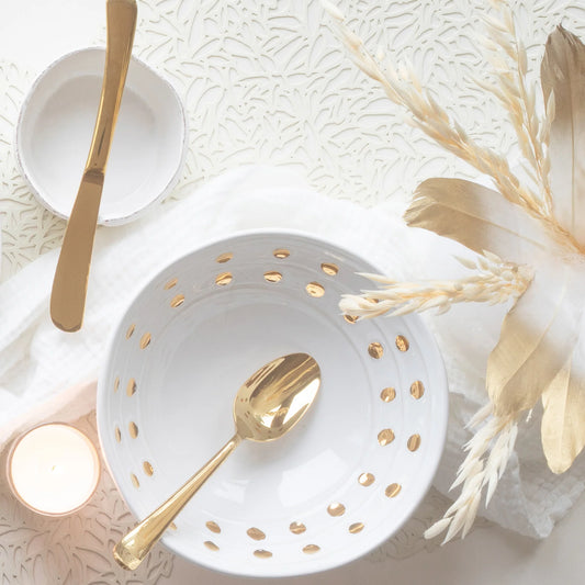 Vietri Medici Gold Cereal Bowl