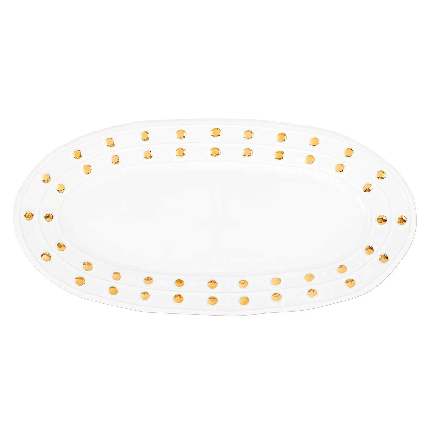 Medici Gold Narrow Oval Platter