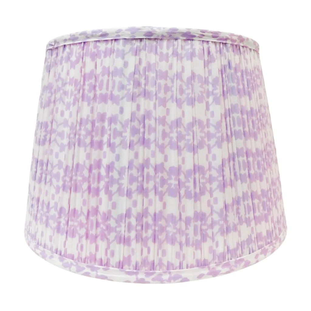 Mosaic Lavender Pleated Lamp Shade