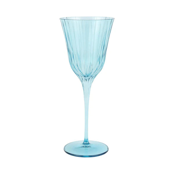Natalia Teal Wine Glass