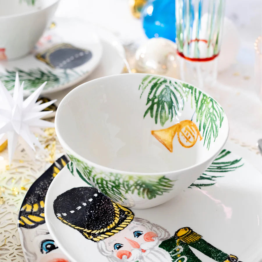 Vietri Nutcracker French Horn Cereal Bowl