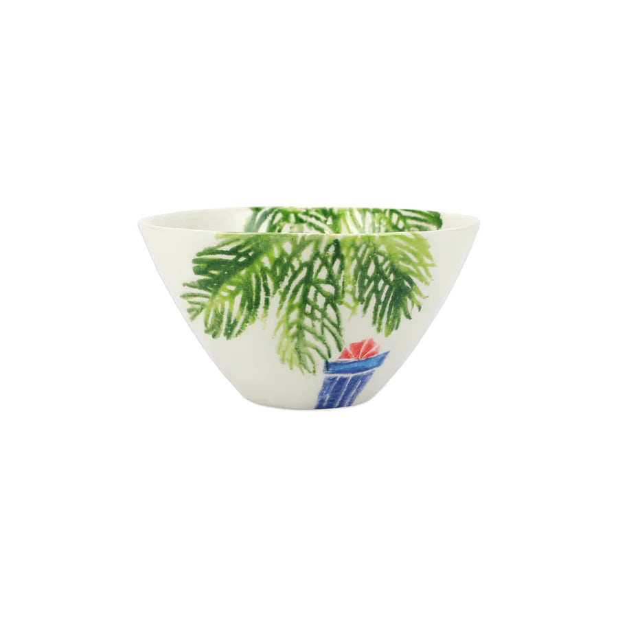 Vietri Nutcracker Candy Cane Cereal Bowl