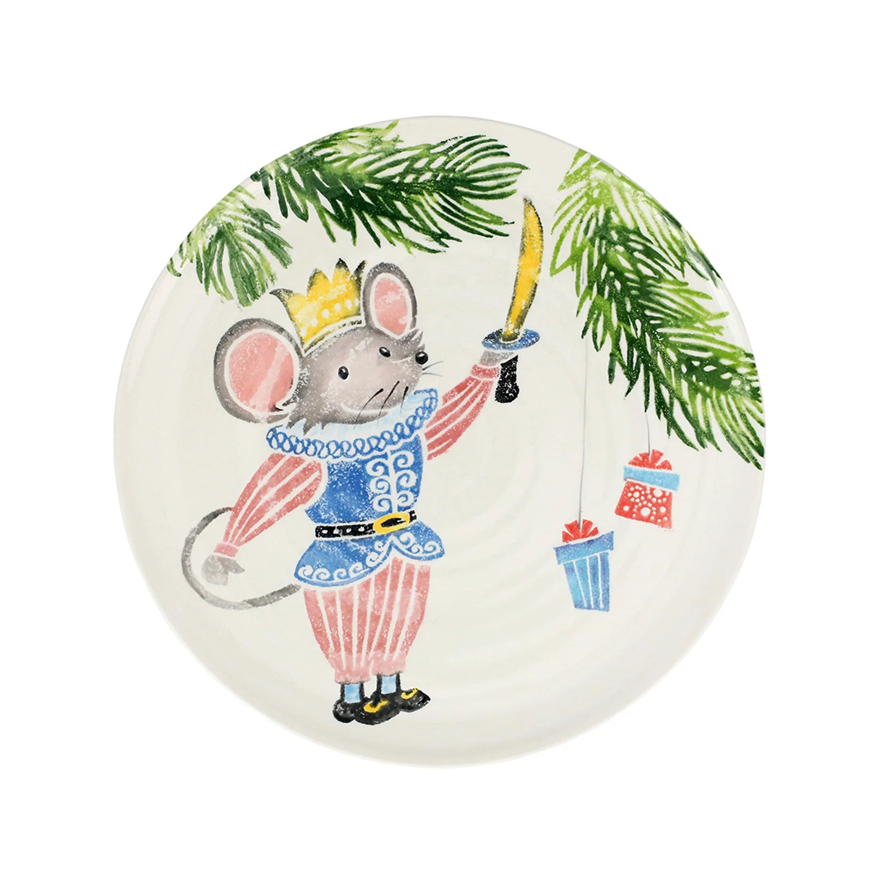 Vietri Nutcracker Mouse King Round Platter