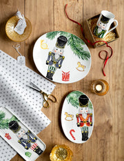 Vietri Nutcrackers Small Oval Platter