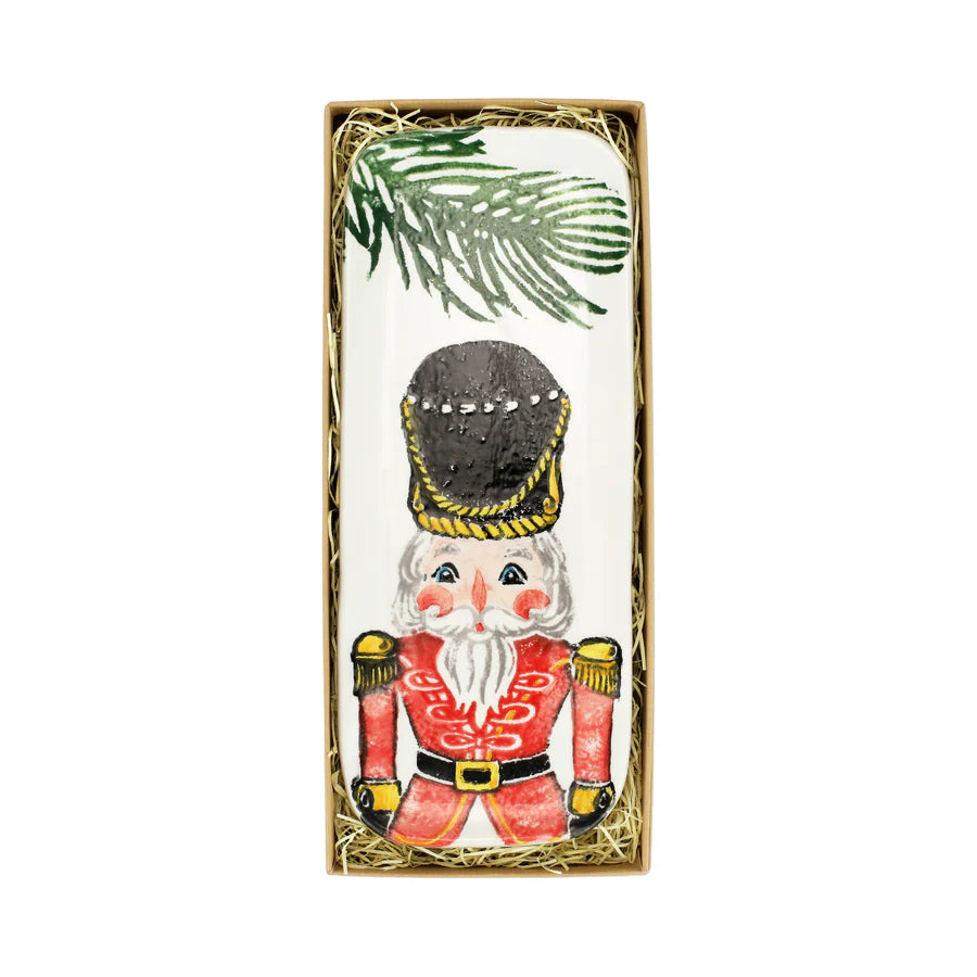 Vietri Nutcrackers Narrow Rectangular Tray