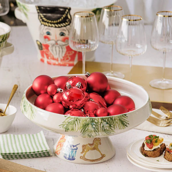 Vietri Nutcrackers Pedestal Fruit Bowl - Thumbnail 2