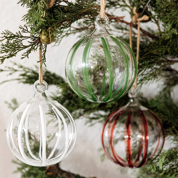 Nuovo Stripe Green Ornament