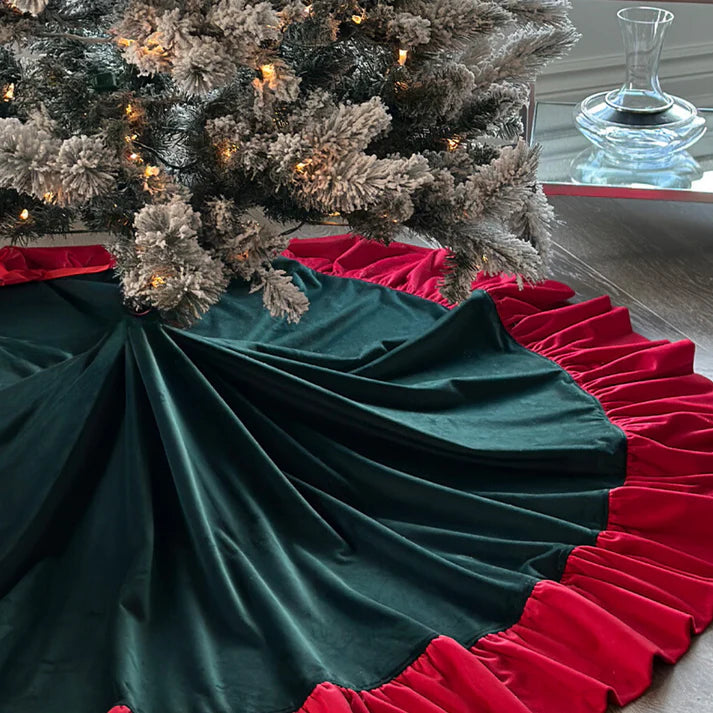 Reversible Red Velvet Tree Skirt