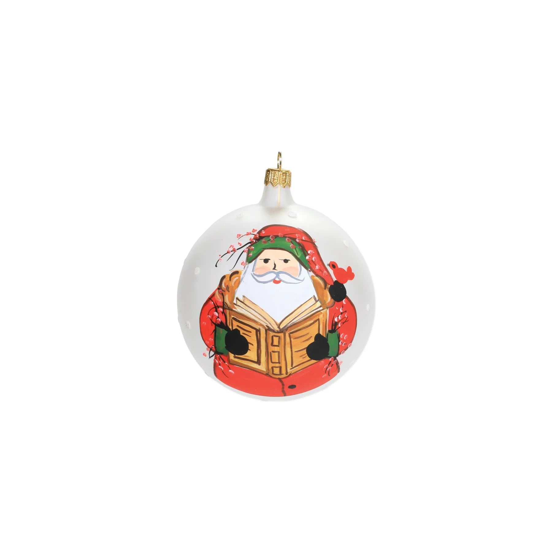 Vietri Red Bird Ornaments Set