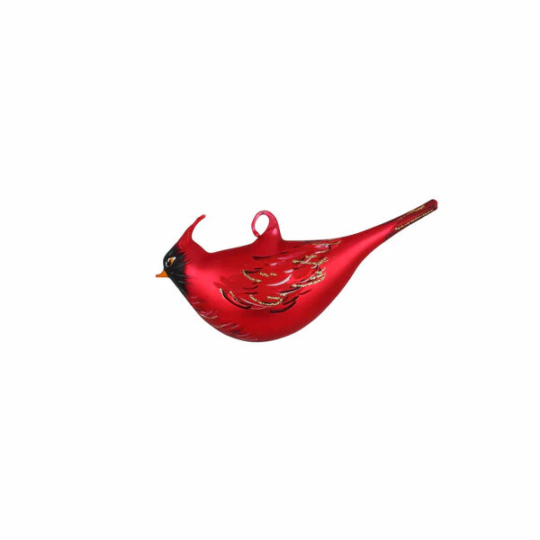 Figural Cardinal Glass Ornament