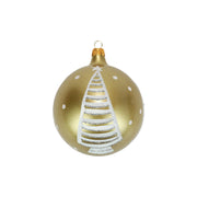Vietri White & Gold Trees Ornament